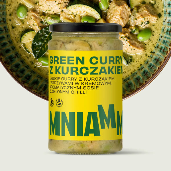 Green Curry z Kurczakiem – pikantny zielony klasyk z Tajlandii – MNIAMM, 700 ml