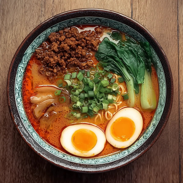 Tantanmen Ramen - Kremowy japoński ramen z tahiną i mięsem