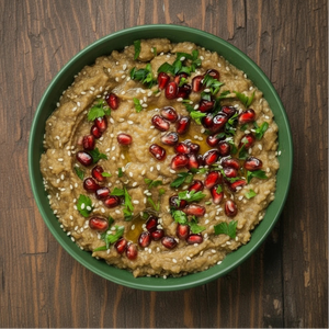 Baba Ghanoush - mezze z pieczonych bakłażanów