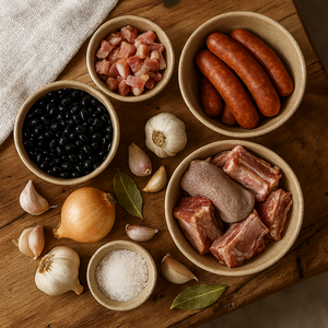 FEIJOADA  fasola, mięso, warzywa, przyprawy