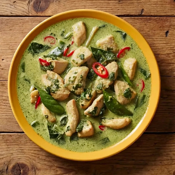 Green Curry z Kurczakiem – pikantny zielony klasyk z Tajlandii
