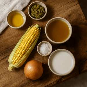 TOM KHA PHAK  kukurydza, mleko kokosowe, curry