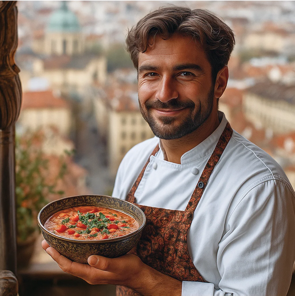 ZUPPA DI POMODORO  pomidory, bulion, warzywa