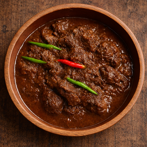 Rendang - duszona wołowina w malajskim curry